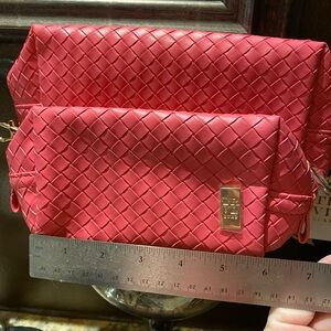 TRVL Luxe pink basket weave